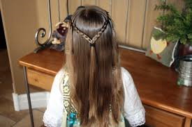 Double braid with crimp haircut teenage girls