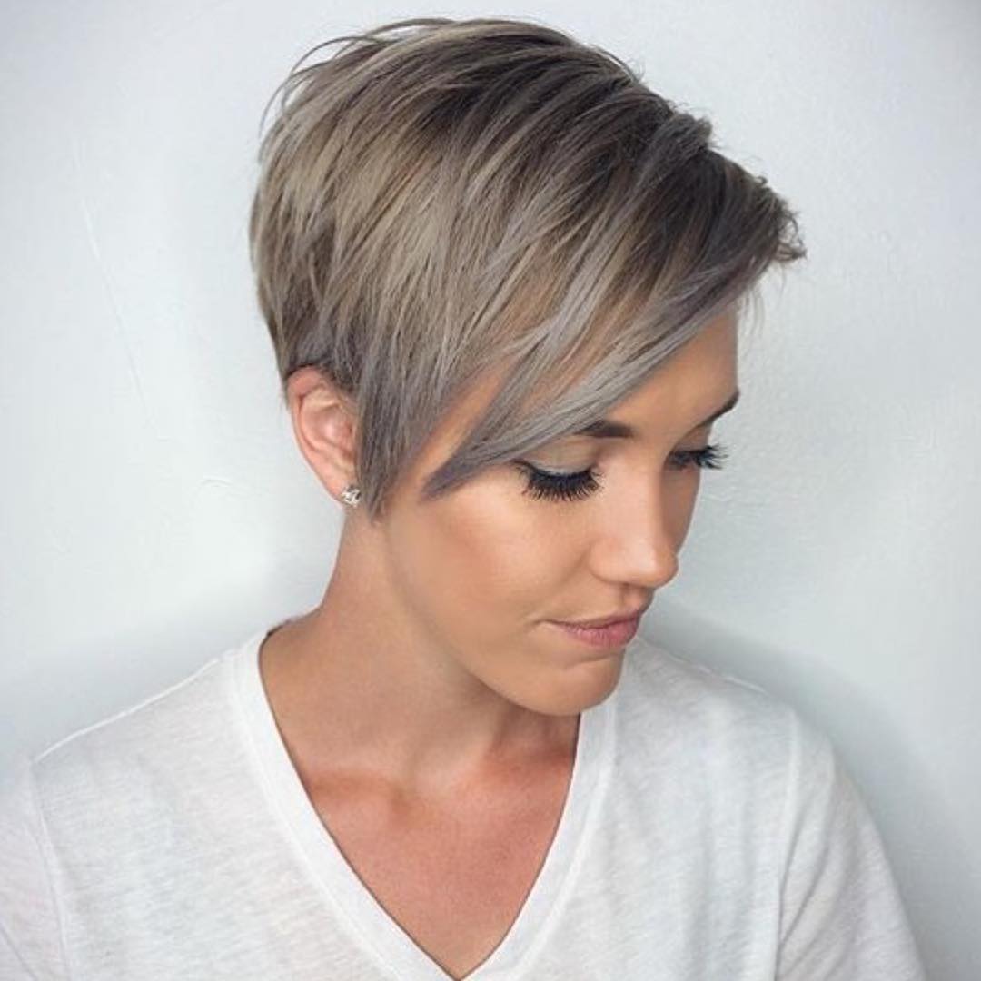 trendy grey pixie Teenage Girls