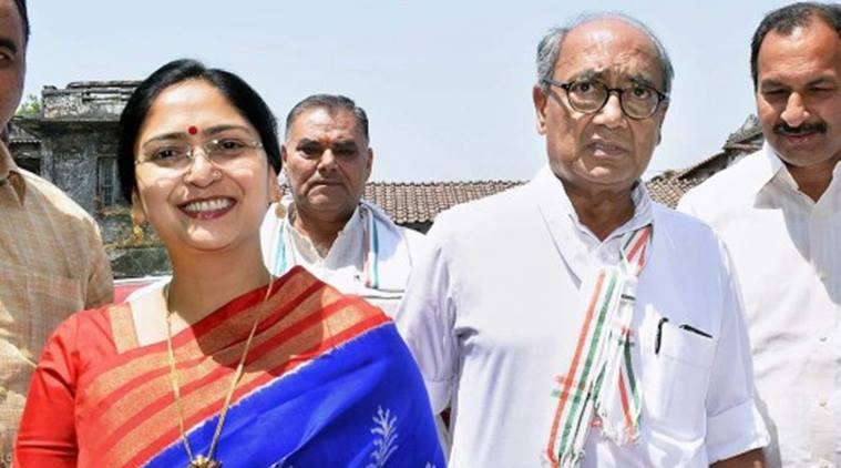 Dig Vijay Singh and Amrita Rai beautiful wife of Indian politician