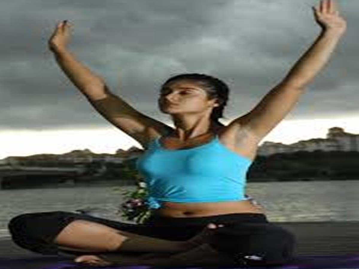 Ileana D Cruz Indian Celebrities doing Yoga