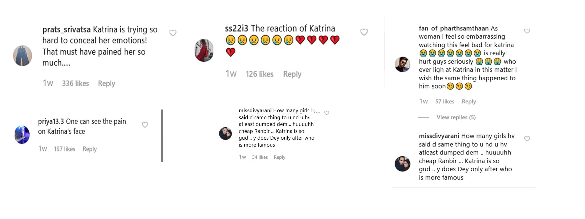 katrina kaif comments