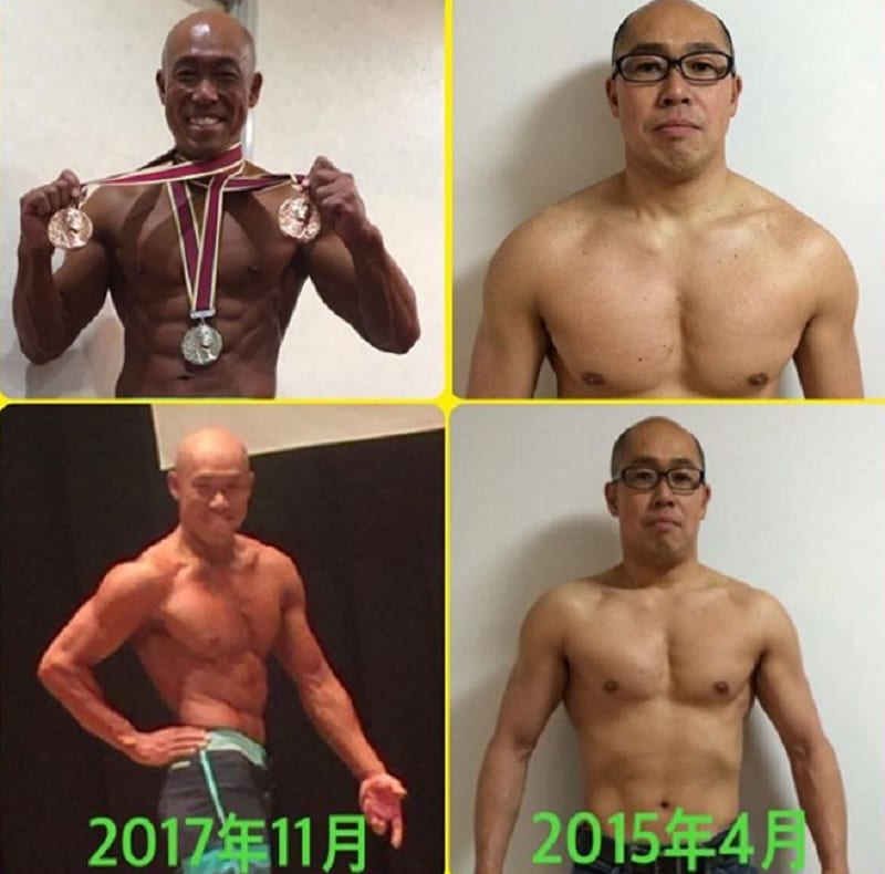 Japanese Man turn into Bodybuilder