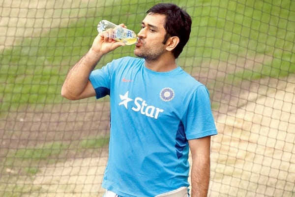 MS Dhoni during Match