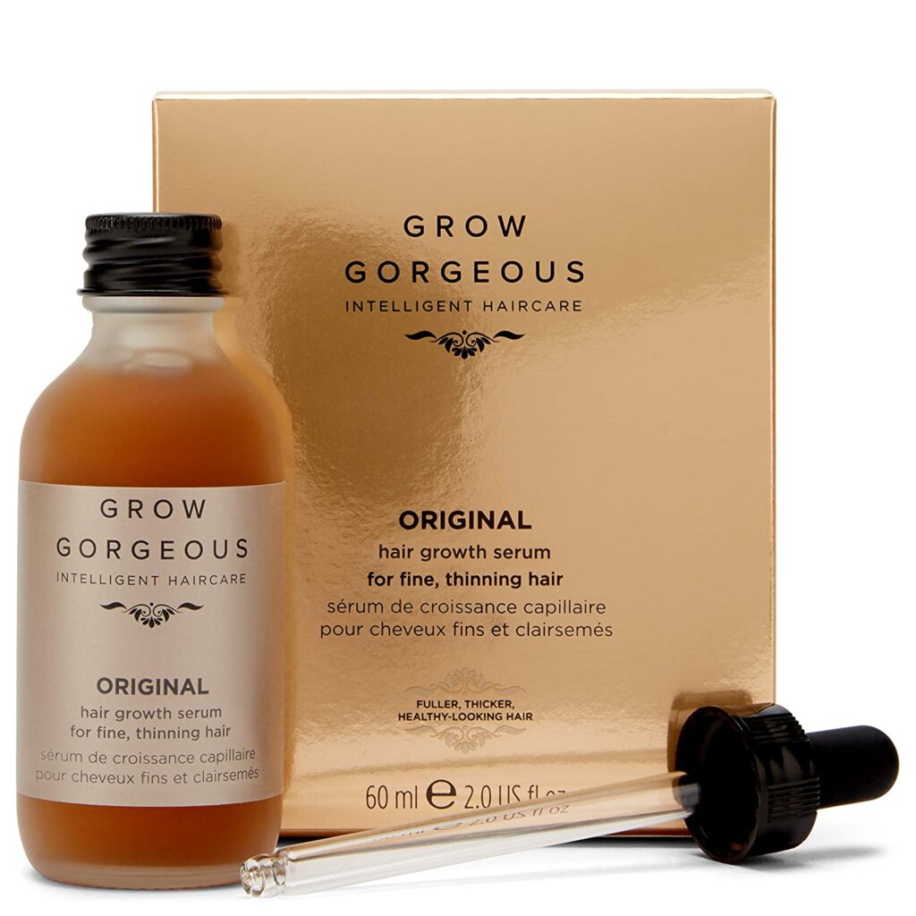 Grow Gorgeous Daily Growth Serum - photo of Daily Serum Product Bottle, cap and box 