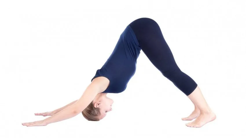 Power Yoga Poses for Flat Stomach 4 Adho Mukha Svanasana or Downward Dog