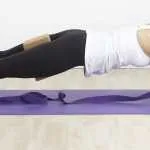 yoga practice with props