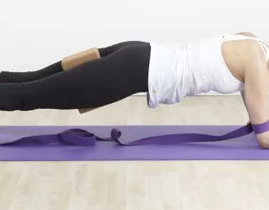 yoga practice with props