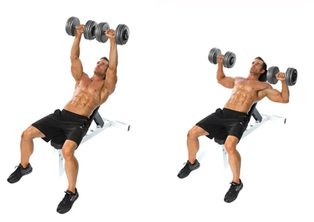 Incline dumbbell press