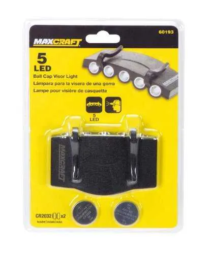 Maxcraft 60193 5-LED ball cap visor light