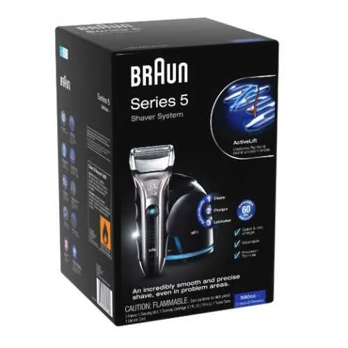 Top 6 Electric Razors Reviews 2 Braun Series 5 590cc Electric Razors