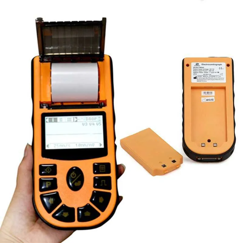 Top 10 EKG/ECG Monitors Reviews 2 Contect ECG80A Portable Cardiology ECG Machine