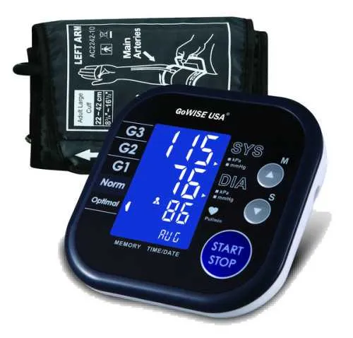 GoWISE USA Digital Upper Arm Blood Pressure Monitor
