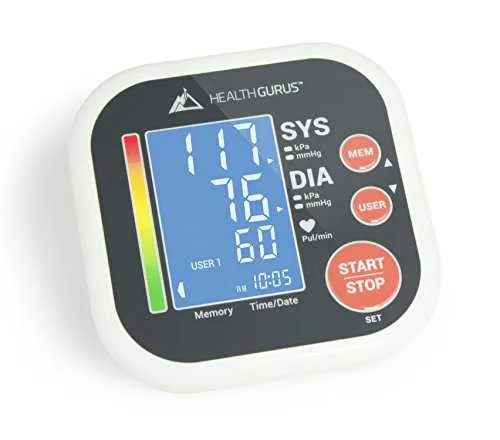 Health Gurus Professional Upper Arm Blood Pressure Monitors