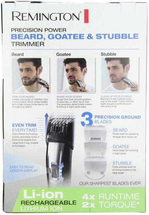 REMINGTON MB4040 LITHIUM ION POWERED MEN’S RECHARGEABLE TRIMMER