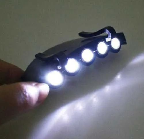 Coffled Clip-on 5-led head cap