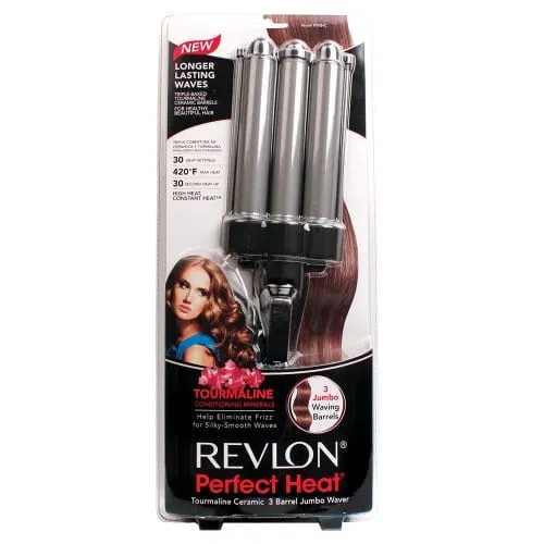 8 Best Curling Irons and the Worst Ones 7 Revlon Perfect Heat Tourmaline Ceramic 3-Barrel Jumbo Waver