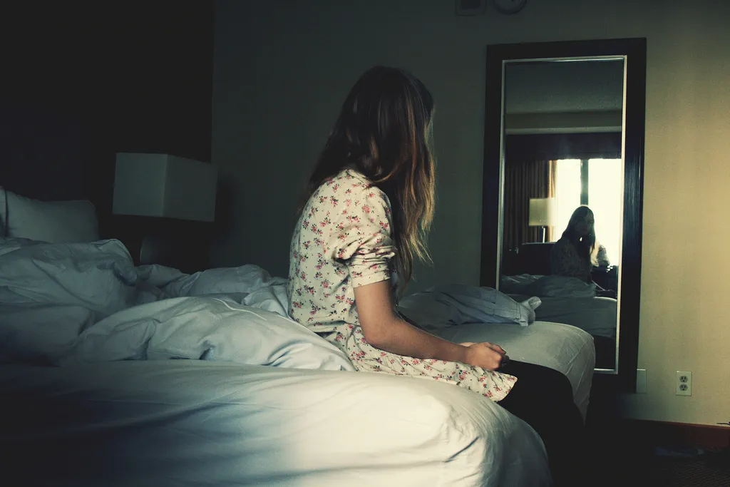 alone in bedroom after sex