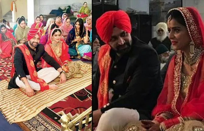 List of Indian Celebrities Who Got Married in 2017 - 2019 34 Ginni Virdi & Parminder Singh Wedding 2017