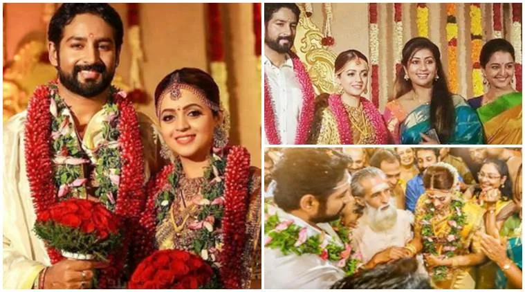 List of Indian Celebrities Who Got Married in 2017 - 2019 18 Bhavana weds Naveen photos indian celebrities wedding 2018