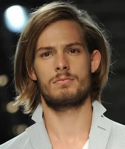 A man in lining coat showing his Flowing Bob Hairstyle  A man in lining coat showing his Flowing Bob Hairstyle - hairstyles for Men 2022