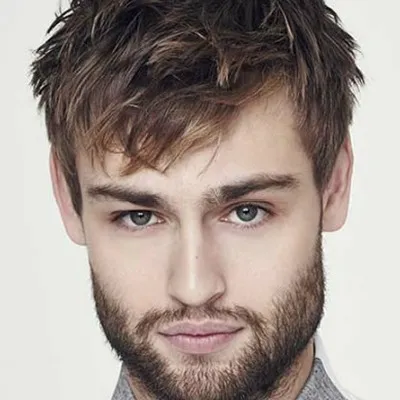 A man showing his Textured Fringe A man showing his Textured Fringe - Simple Hairstyles for Men