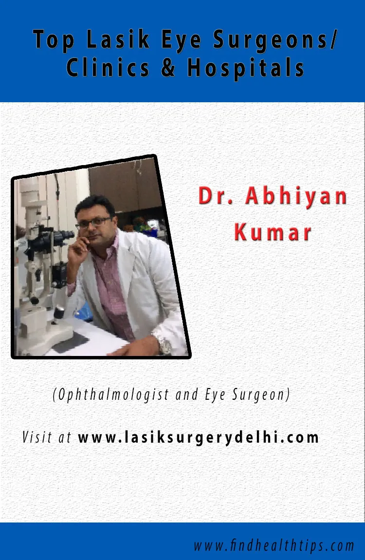 List of Best Lasik Surgery Hospitals/Clinics in Delhi 1 Abhiyan Kumar lasik eye surgeons Delhi