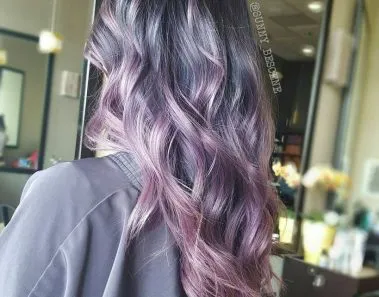 Ashy Violet Hair Color