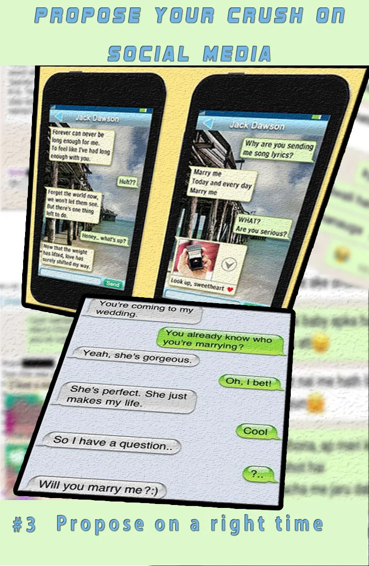 marriage proposal propose crush on social media