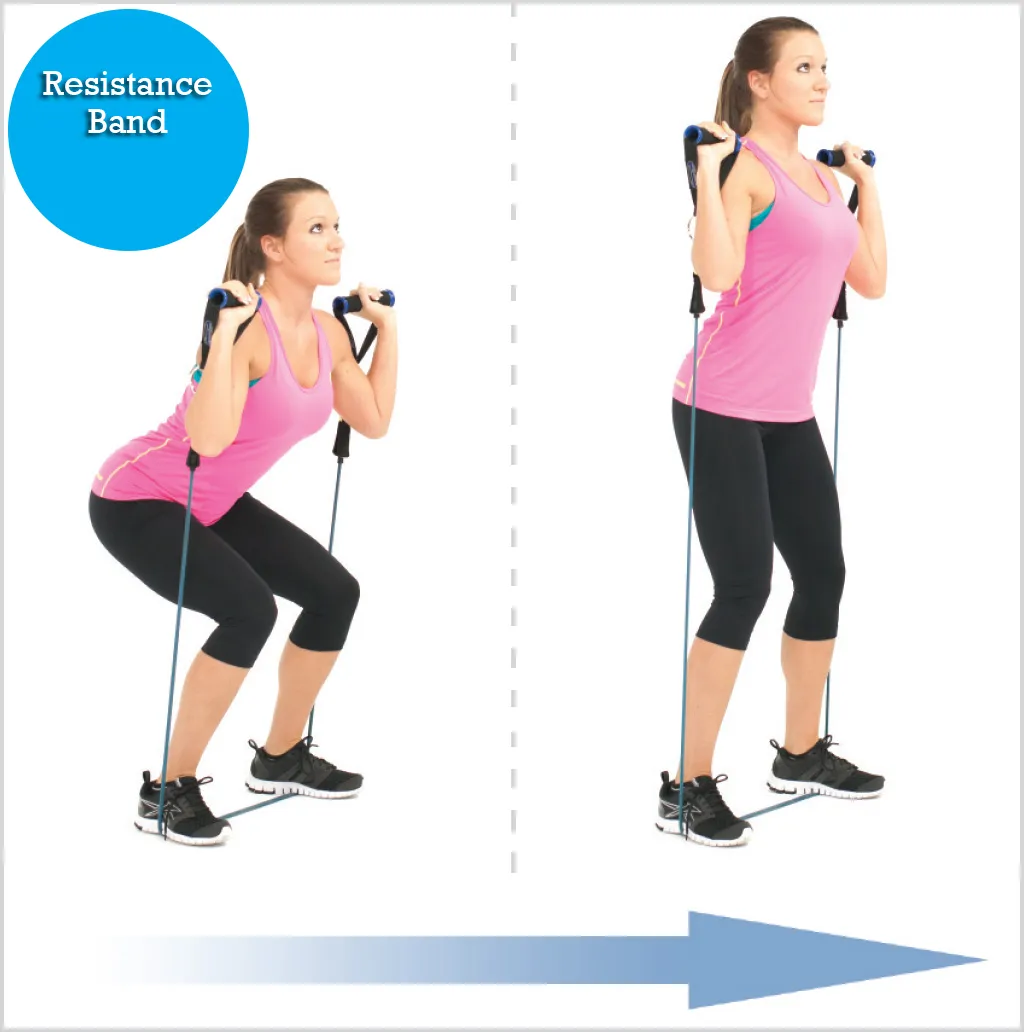 Full Body Workout for Beginners – How to Start? 12 resistance bands squats full body workout