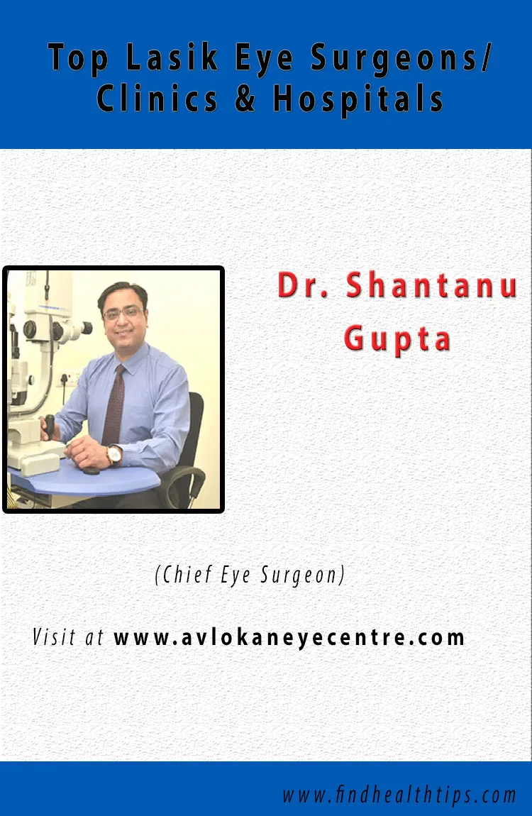 List of Best Lasik Surgery Hospitals/Clinics in Delhi 4 shantanu lasik eye surgeons Delhi