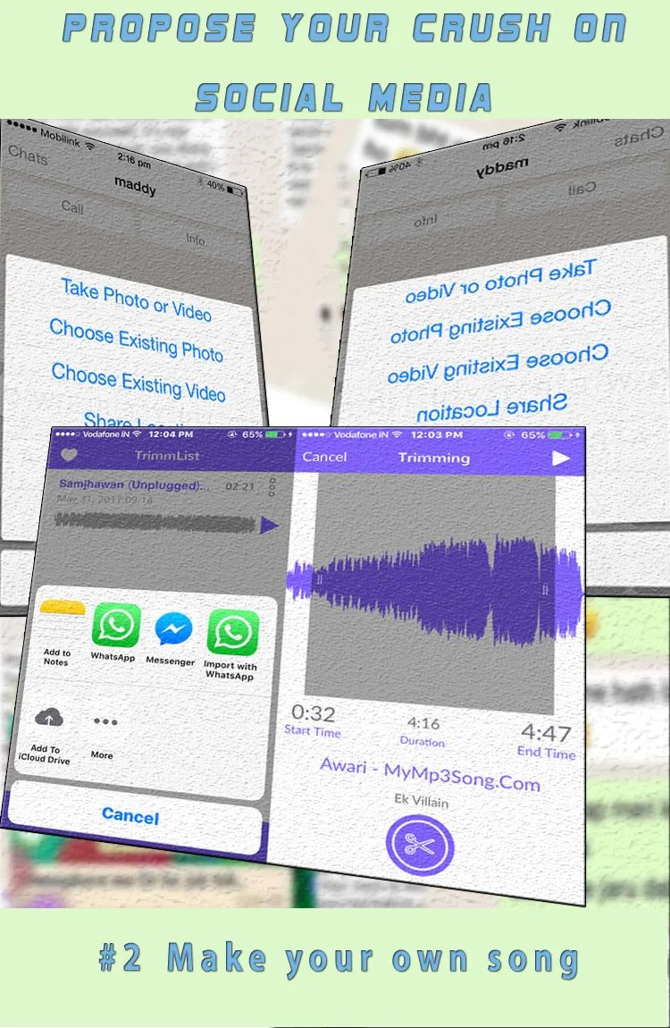 share a song propose a crush on social media