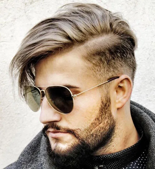 30 Short Latest Hairstyle for Men 2023 28 Long Side fringe Short Hairstyle for Men