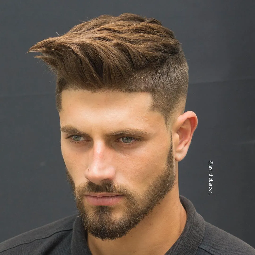 30 Short Latest Hairstyle for Men 2023 20 Textured Quiff Short Hairstyle for Men