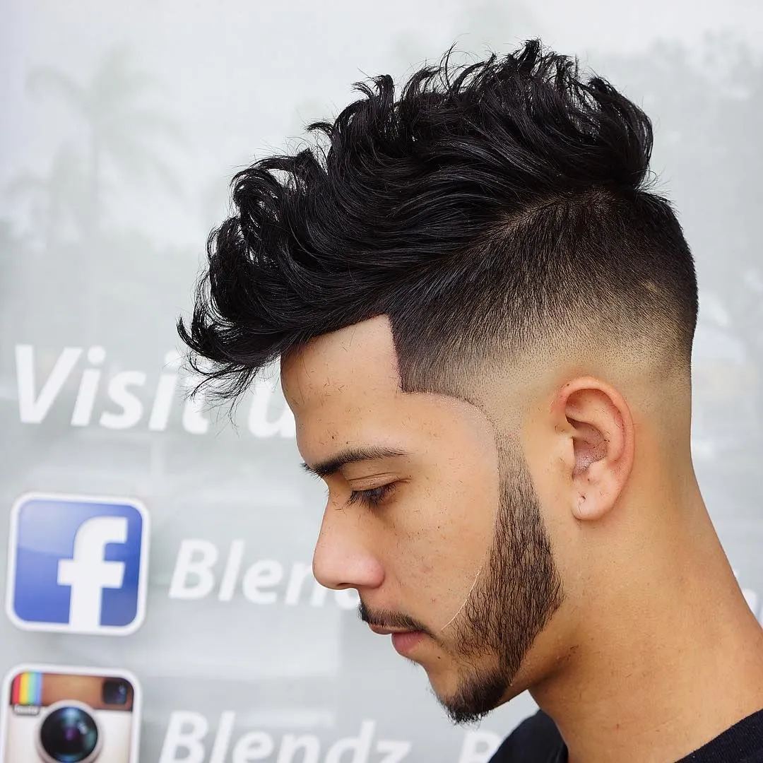 30 Short Latest Hairstyle for Men 2023 29 Thick curly High Fade Short Hairstyle for Men