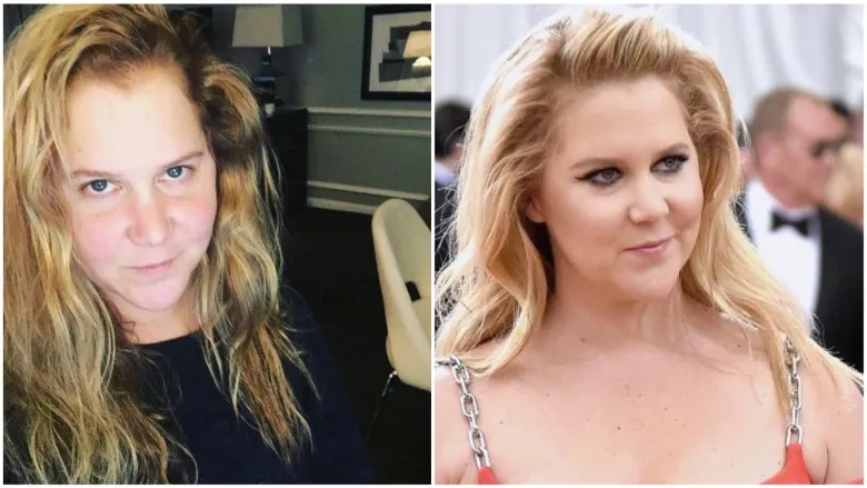 Amy Schumer without makeup and with makeup photos Amy Schumer without makeup and with makeup photos - hollywood actresses without makeup