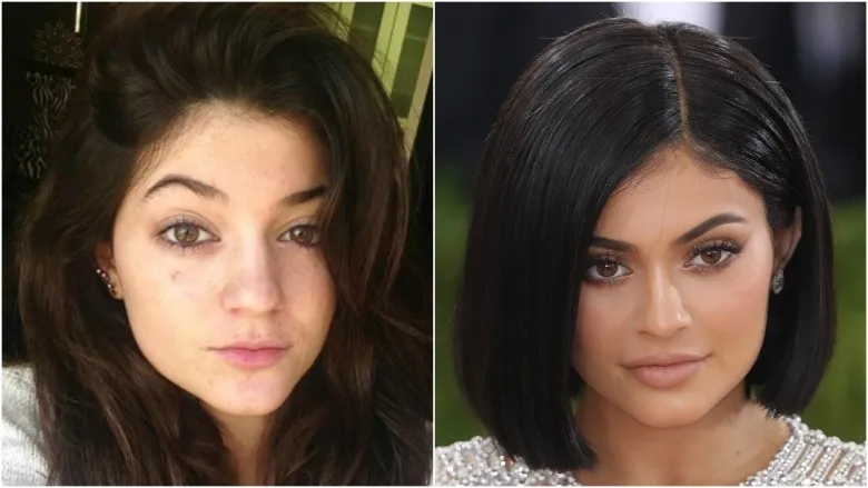 Kyle Jenner with makeup and without makeup photos Kyle Jenner with makeup and without makeup photos - hollywood actress without makeup photos