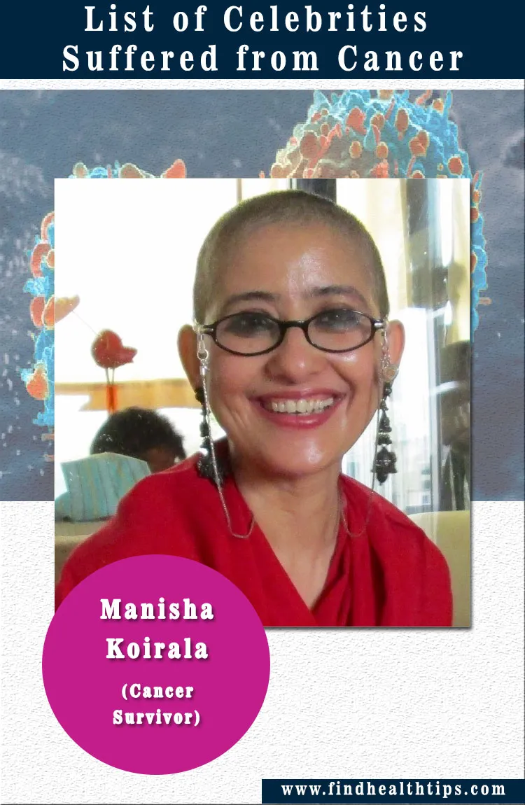 List of Famous Indian Celebrities Suffering (or Suffered) Due to Cancer - Updated 5 manisha koirala celebrities suffered from cancer