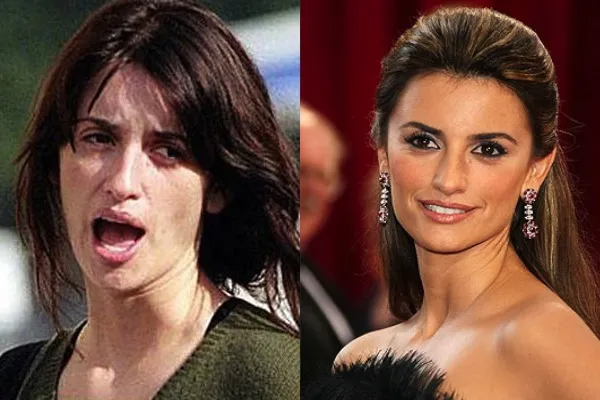 Penelope Cruz with makeup and without makeup photos Penelope Cruz with makeup and without makeup photos - hollywood actress without makeup photos