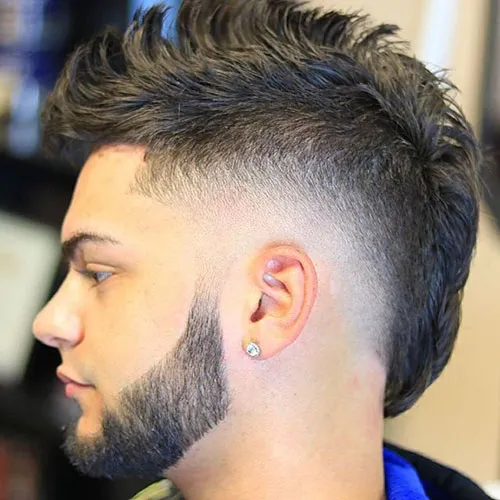 Trendy Hair Cuts for Boys 2023 6 Mohawk With Fade Hair Cut for Boys 2022