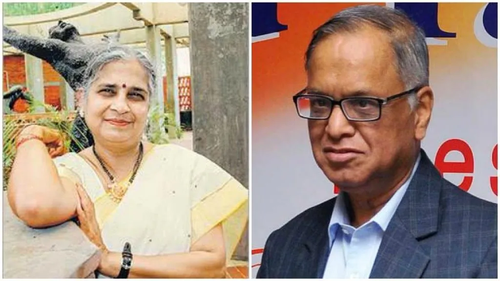 List of Indian Celebrities with Long Happy Marriage 6 Narayan Sudha Murthy with Long Happy Marriage
