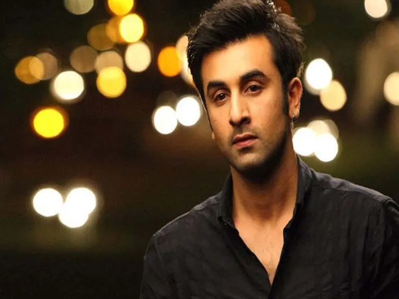 Ranbir in black shirt showing his shaggy medium hairstyle - Ranbir Kapoor Latest hairstyle