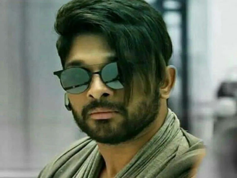 Allu Arjun in grey t-shirt and goggles - Allu arjun hairstyle in DJ