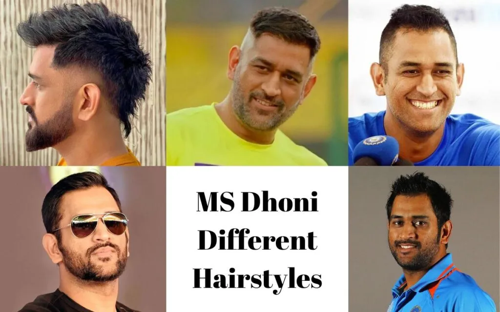 MS Dhoni Different Hairstyles From 2007 To 2023