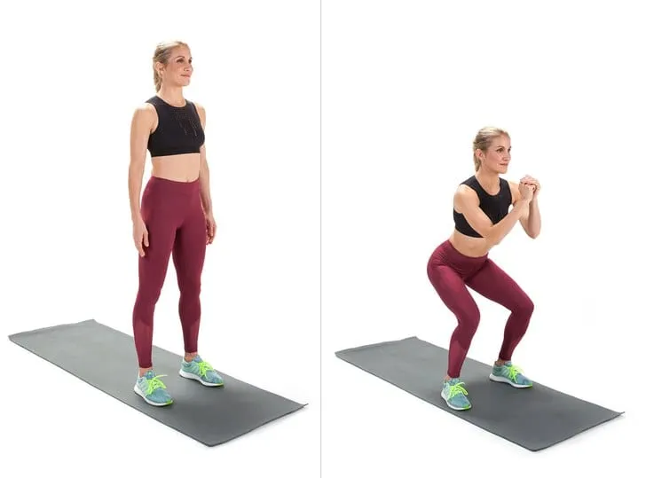 Squats - full body workout Squats - full body workout