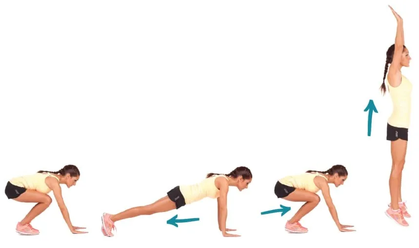burpees - full body workout burpees - full body workout