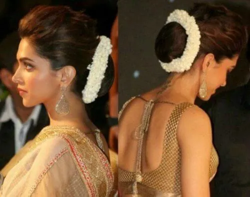 Deepika Padukone Hairstyles - Kajra Look Deepika Padukone Hairstyles - Kajra Look