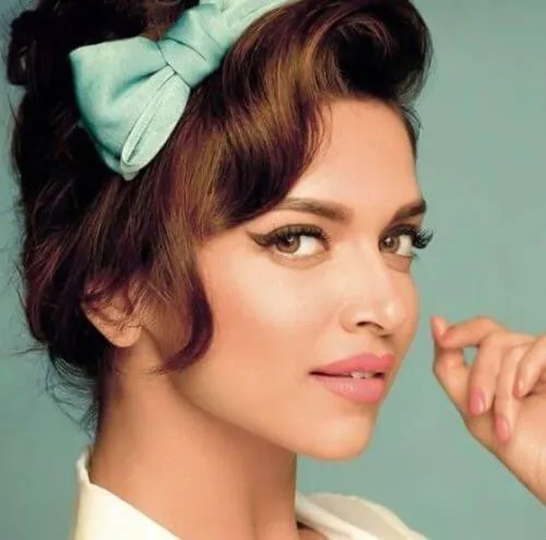 Deepika Padukone Hairstyles - Retro Look Deepika Padukone Hairstyles - Retro Look