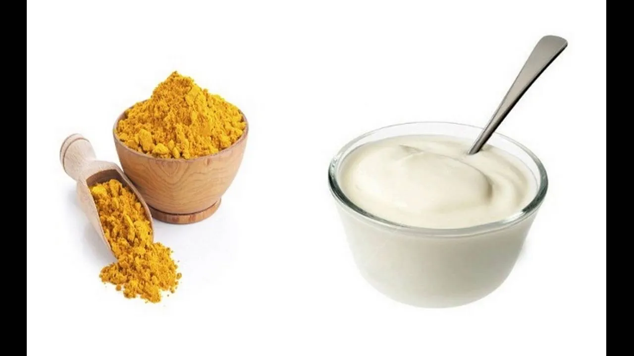 Homemade DIY - How To Remove Tan From Arms 1 yogurt and turmeric
