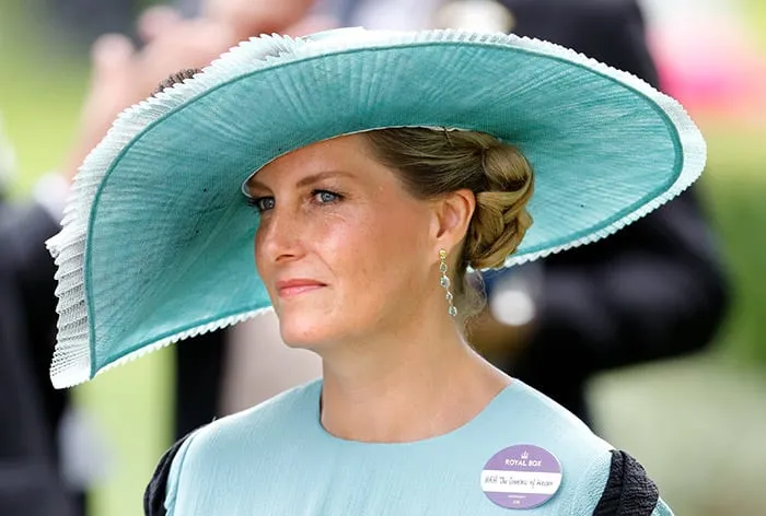 Sophie, Countess of Wessex with a bun hairstyle