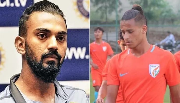  K L Rahul and Anwar Ali Hairstyle